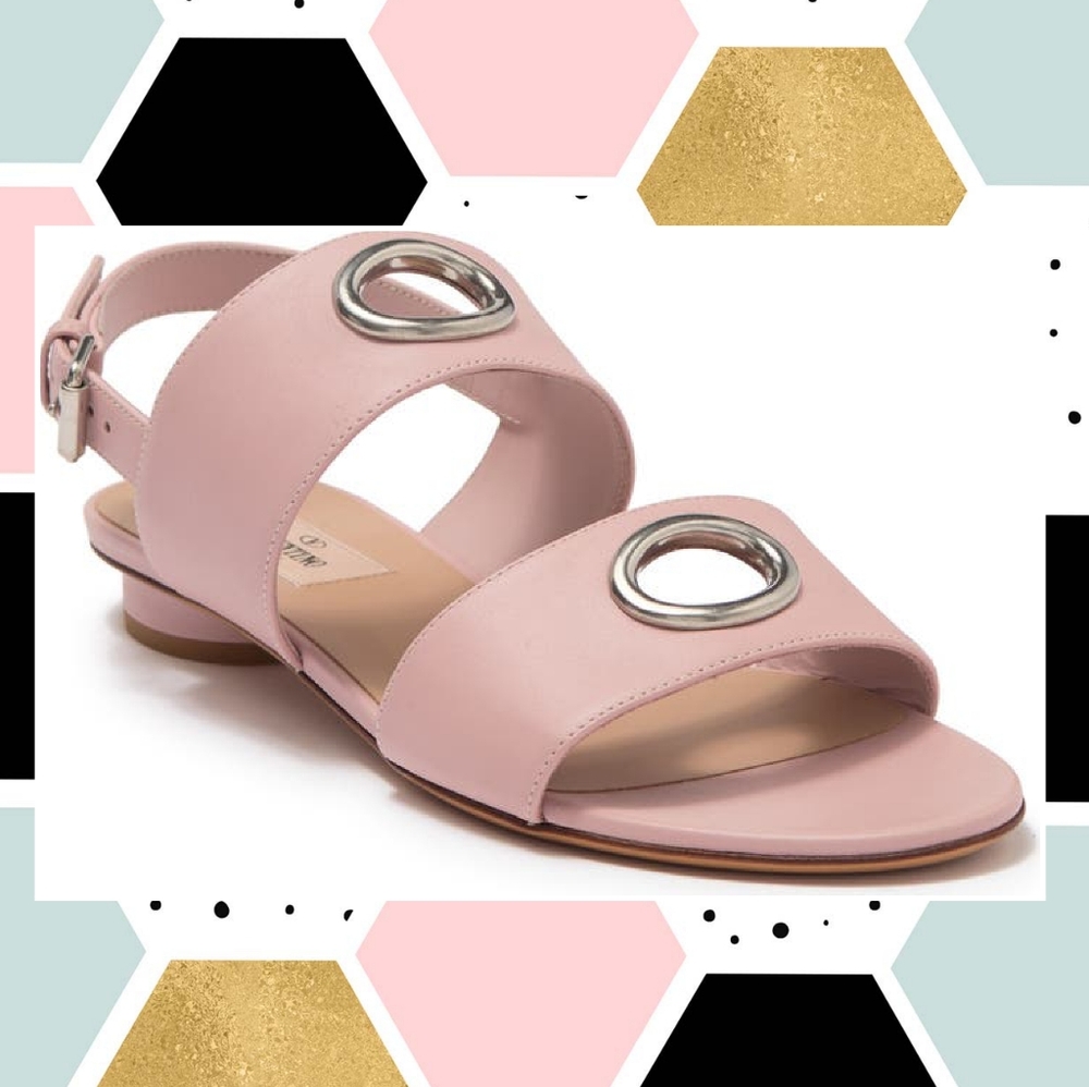 VALENTINO Eyelet Slingback Sandal